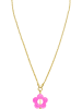 PURELEI Vergold. Halskette "Flower" mit Schmuckelement - (L)40 cm