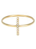 L'OR by Diamanta Złoty pierścionek "Natura" z cyrkoniami