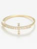 OR ÉCLAT Gouden ring "Croix vérité" met edelstenen