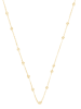 L instant d Or Gold-Halskette "Chaine" mit Schmuckelementen - (L)50 cm