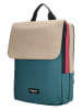 Beagles Rucksack "Multicolor" in Beige/ Petrol - (B)28 x (H)38 x (T)12 cm