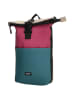 Beagles Rucksack "Multicolor" in Pink/ Petrol - (B)28 x (H)42 x (T)10 cm