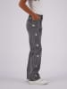 Vingino Spijkerbroek "Cato Star" - wide leg - grijs