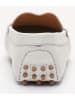 John Scott Leren mocassins wit