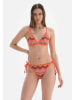 Dagi Biustonosz bikini w kolorze pomarańczowym ze wzorem