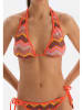 Dagi Biustonosz bikini w kolorze pomarańczowym ze wzorem