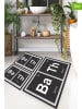 Colourful Cotton 3er-Set: Badvorleger in Schwarz