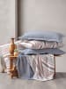 Colourful Cotton Beddengoedset "Duo" blauw/wit
