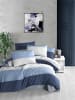 Colorful Cotton Beddengoedset "Route" blauw/lichtblauw