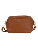 Mia Tomazzi Leder-Umhängetasche "Astolfo" in Cognac - (B)23 x (H)16 x (T)11 cm