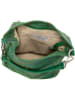 Mia Tomazzi Leder-Schultertasche in Grün - (B)28 x (H)31 x (T)14 cm
