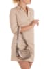 Mia Tomazzi Leren schoudertas lichtroze - (B)25 x (H)15 x (D)6,5 cm