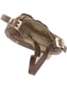 Mia Tomazzi Leder-Schultertasche in Dunkelbraun - (B)25 x (H)15 x (T)6,5 cm