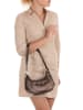 Mia Tomazzi Leder-Schultertasche in Dunkelbraun - (B)25 x (H)15 x (T)6,5 cm