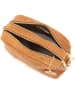Mia Tomazzi Leren schoudertas camel - (B)21 x (H)14 x (D)8 cm
