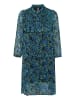 CULTURE Kleid "Cinna" in Blau/ Grün