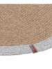 ABERTO DESIGN Baumwoll-Teppich in Beige/ Grau