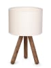 ABERTO DESIGN Lampa stołowa w kolorze brązowo-białym - wys. 32 cm