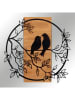 ABERTO DESIGN Wanddecoratie "Birds in love" - (B)58,5 x (H)59,5 cm
