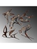 ABERTO DESIGN 5-delige set: wanddecoratie "Birds - 2" bruin/zwart