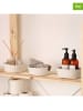 ABERTO DESIGN 3-delige set: opbergmanden crème - (H)6 x Ø 15 cm
