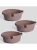 ABERTO DESIGN 3er-Set: Aufbewahrungskörbe in Beige - (H)10 x Ø 25 cm