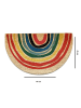 ABERTO DESIGN Deurmat "Porque" lichtbruin/meerkleurig - (L)75 x (B)40 cm
