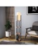 ABERTO DESIGN Standleuchte in Schwarz/ Braun - (H)130 cm