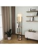 ABERTO DESIGN Standleuchte in Schwarz/ Braun - (H)130 cm