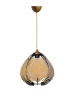 ABERTO DESIGN Hängeleuchte in Creme - (H)30 x Ø 25 cm