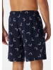 Schiesser Pyjama-Shorts in Dunkelblau