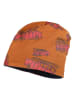 MaxiMo Dwustronna czapka beanie "fire engine" w kolorze pomarańczowo-granatowym