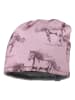 MaxiMo Wende-Beanie in Rosa/ Grau