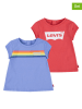 Levi's Kids Koszulki (2 szt.) w kolorze czerwonym i fioletowym