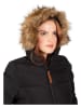 Trespass Płaszcz pikowany "Audrey" w kolorze czarnym