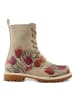 Goby Boots in Beige/ Rot