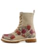 Goby Boots in Beige/ Rot