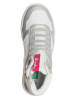 Benetton Sneakers wit/zilverkleurig