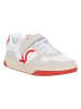 Benetton Sneakers in Weiß/ Beige/ Rot