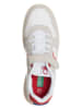 Benetton Sneakers in Weiß/ Beige/ Rot