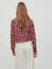 Vila Blouse rood/wit