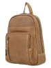 HIDE & STITCHES Leren rugzak lichtbruin - (B)23,5 x (H)28,5 x (D)8,5 cm