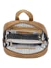 HIDE & STITCHES Leder-Rucksack in Hellbraun - (B)23,5 x (H)28,5 x (T)8,5 cm