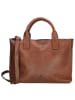 micmacbags Leren handtas lichtbruin - (B)35 x (H)24,5 x (D)13 cm