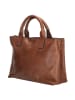 micmacbags Leren handtas lichtbruin - (B)35 x (H)24,5 x (D)13 cm