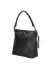 micmacbags Leder-Schultertasche in Schwarz - (B)31 x (H)30 x (T)12 cm