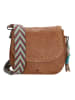micmacbags Leder-Umhängetasche in Helbraun - (B)24 x (H)22 x (T)9 cm