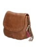 micmacbags Leder-Umhängetasche in Helbraun - (B)24 x (H)22 x (T)9 cm