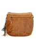 micmacbags Leder-Umhängetasche in Camel - (B)24 x (H)22 x (T)9 cm