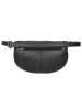 HIDE & STITCHES Leder-Gürteltasche in Schwarz - (B)27 x (H)18,5 x (T)8,5 cm